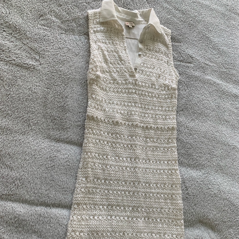 White Crochet dress